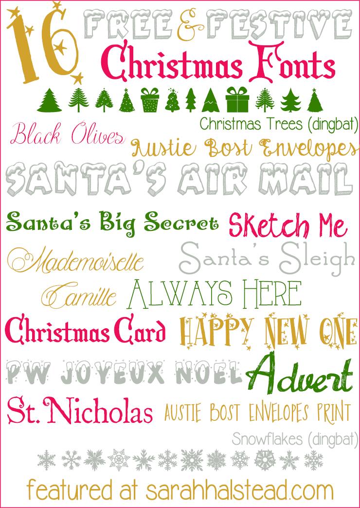 Christmas Font Free Download For Mac